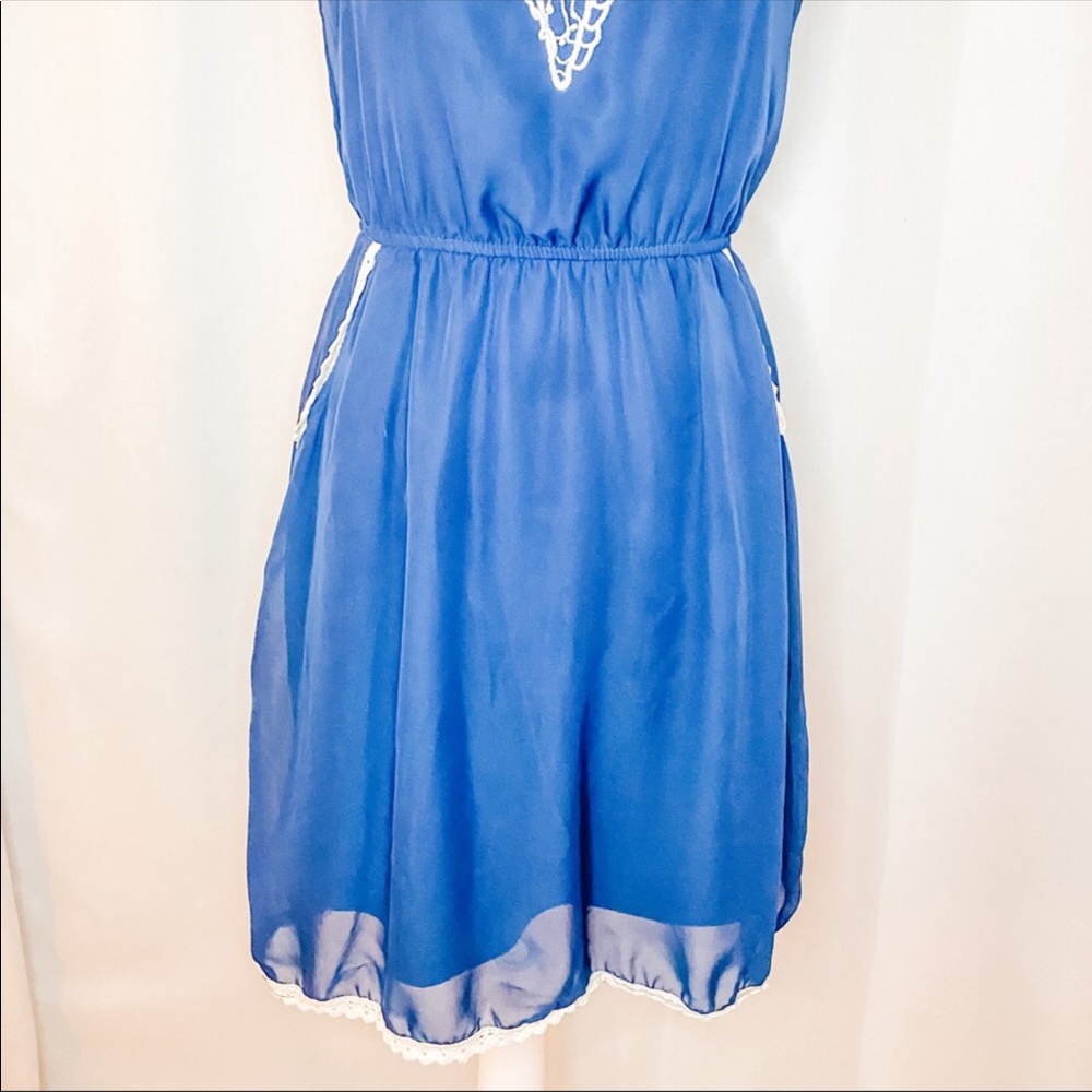 Blue Vintage Bohemian Dress - Picture 7 of 14